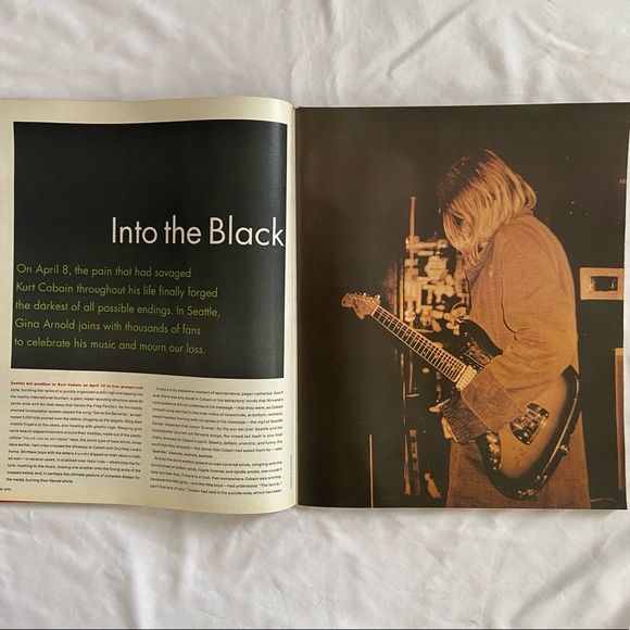 Kurt Cobain Spin Magazine - Picture 4 of 8